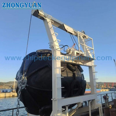 2.5–16T 油圧フェンダークレーン | 船舶デッキ用ゴムフェンダーダビット