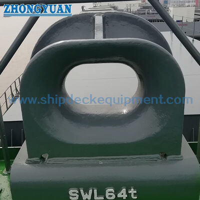 デッキマウント鋳鋼製係留チョック | DIN 81915 タイプ C、SWL 10 ~ 320 kN