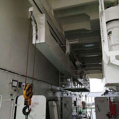 2個のホックの横のガントリー準備クレーン船のデッキ装置