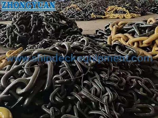 Stud-Link Marine Anchor Chain | U1 U2 U3 フラッシュバット溶接による船舶係留用